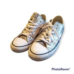 Silver Metallic Converse All Star